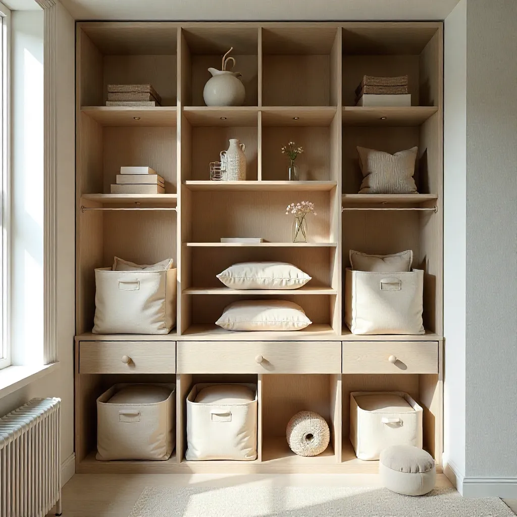 Cleaning demonstration of fabric storage
